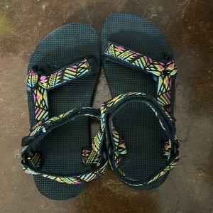Brand new kids Tevas, size 2